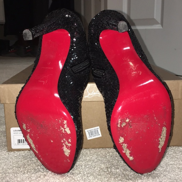 Christian Louboutin Louise thigh high sequin boots - Picture 3 of 5